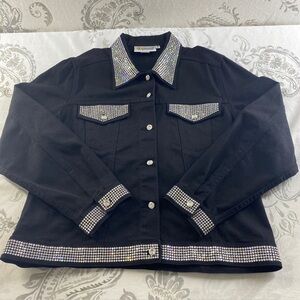Christine Alexander Swarovski
Crystal Western Bling Black Denim
Jacket